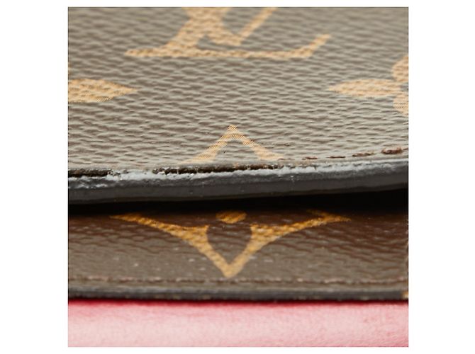 Cartera Compacta Bi-fold Monogram Flore Louis Vuitton Castaño Fucsia Monograma - vista 6