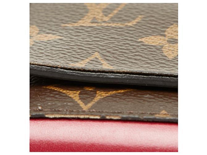 Cartera Compacta Bi-fold Monogram Flore Louis Vuitton Castaño Fucsia Monograma - vista 7