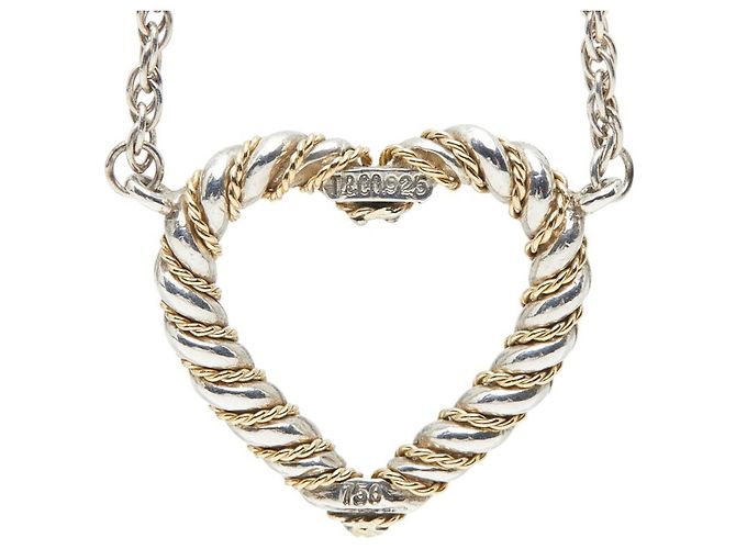 Collana a forma di cuore Twist di Tiffany & Co. Argento D'oro - vista 3