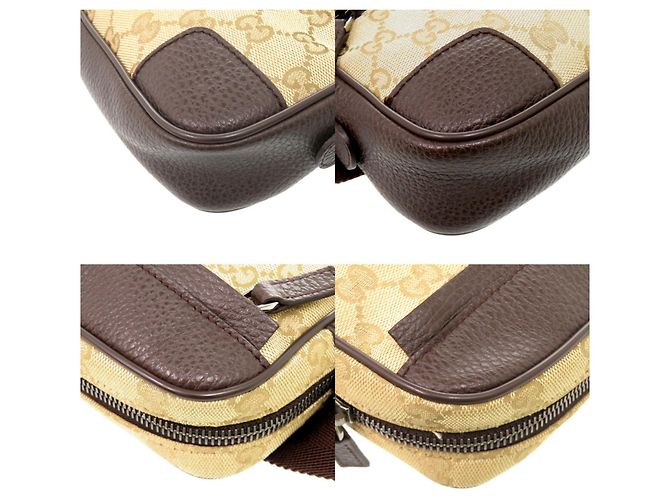 Borsa a tracolla in tela GG beige Gucci - vista 3