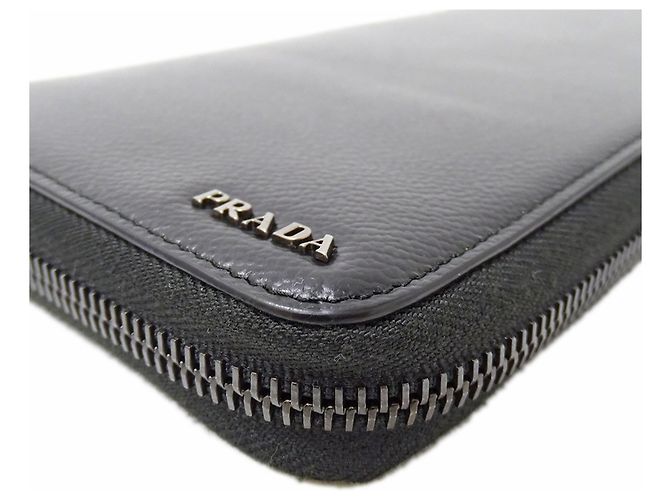 Prada Men's Long Bill Wallet Black - view 12