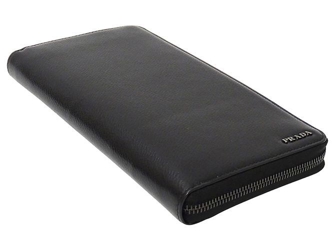 Prada Men's Long Bill Wallet Black - view 3