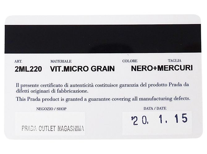 Prada Men's Long Bill Wallet Black - view 7