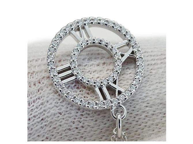 Collana Atlas in oro bianco e diamanti per donna di Tiffany & Co. - vista 10