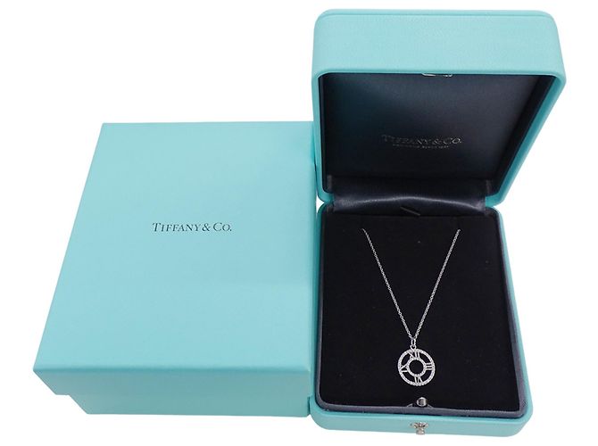 Collana Atlas in oro bianco e diamanti per donna di Tiffany & Co. - vista 9