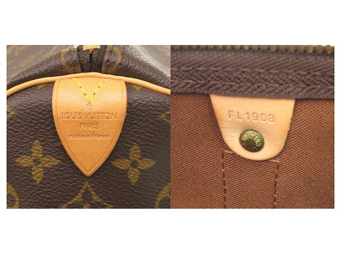 Borsa Boston Keepall 55 Monogram Louis Vuitton Marrone Monogramma - vista 10