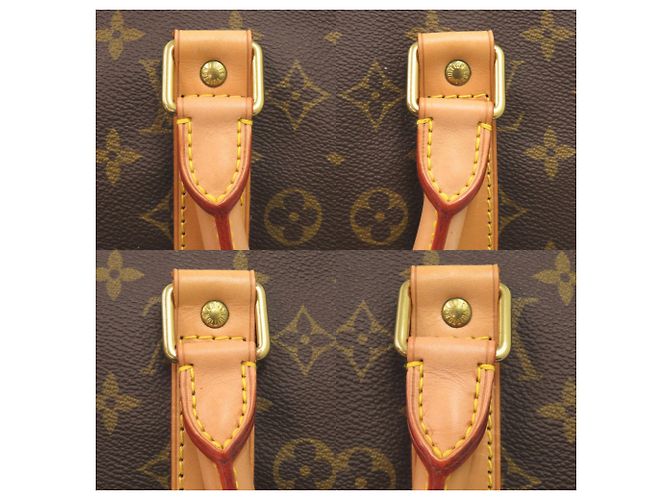 Borsa Boston Keepall 55 Monogram Louis Vuitton Marrone Monogramma - vista 7