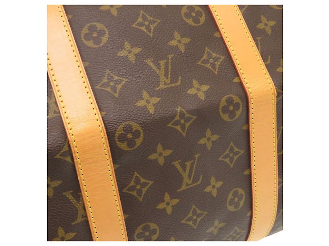 Borsa Boston Keepall 55 Monogram Louis Vuitton Marrone Monogramma - vista 8