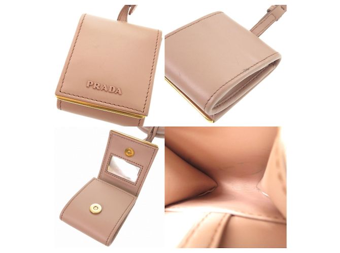 Borsa in pelle Saffiano Monocromatica 1BA155 di Prada Beige - vista 11