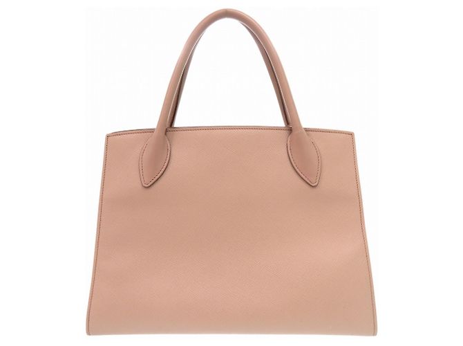 Borsa in pelle Saffiano Monocromatica 1BA155 di Prada Beige - vista 2