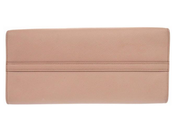 Borsa in pelle Saffiano Monocromatica 1BA155 di Prada Beige - vista 3
