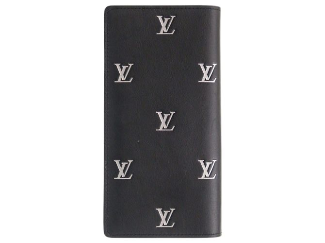 Brazza Louis Vuitton Long Wallet in Black Leather - view 2