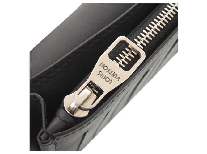 Brazza Louis Vuitton Long Wallet in Black Leather - view 7