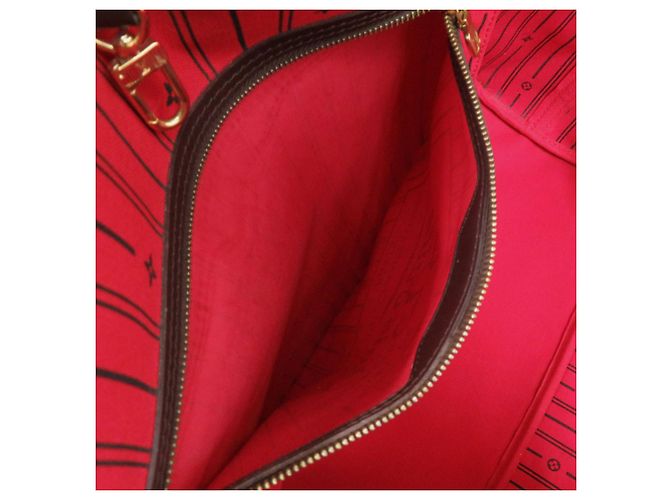 Borsa tote Louis Vuitton Neverfull GM Damier Ebene Marrone - vista 6