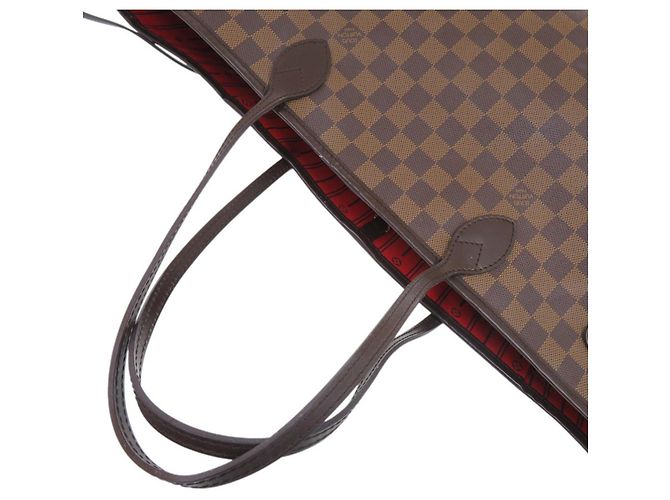 Borsa tote Louis Vuitton Neverfull GM Damier Ebene Marrone - vista 7