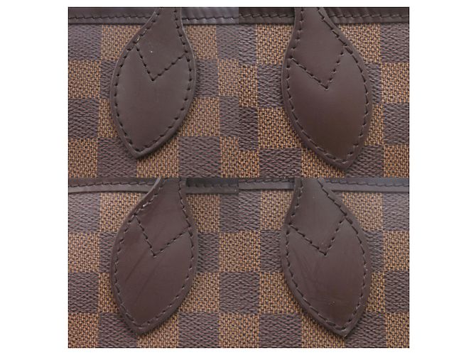Borsa tote Louis Vuitton Neverfull GM Damier Ebene Marrone - vista 8