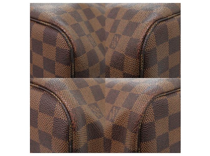 Louis Vuitton Neverfull MM Handtasche Fuschia Damier ebene - Ansicht 4
