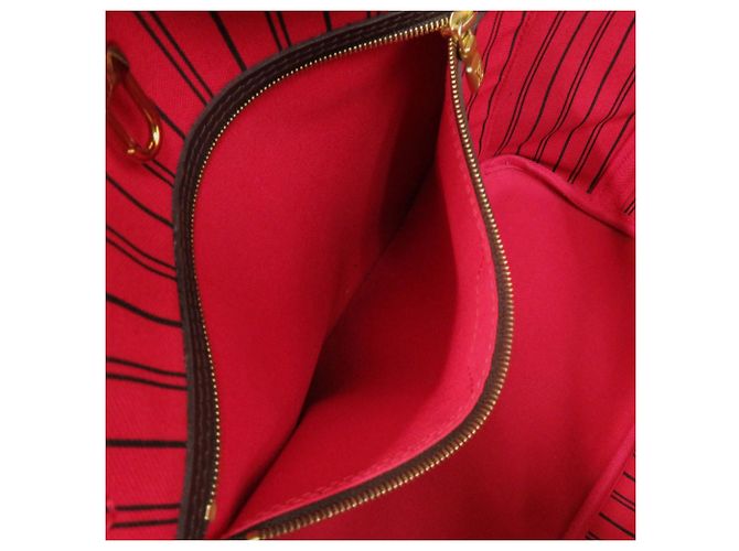 Louis Vuitton Neverfull MM Handtasche Fuschia Damier ebene - Ansicht 6