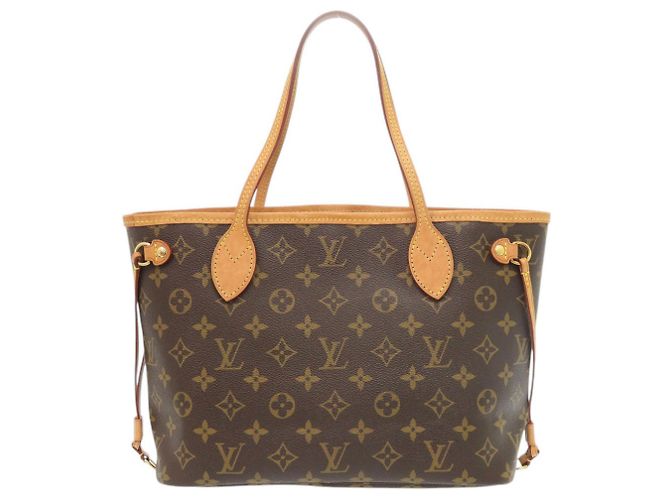 Borsa Louis Vuitton Neverfull PM Marrone Rosa Monogramma - vista 2