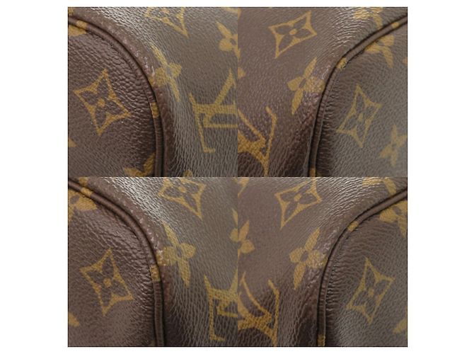 Borsa Louis Vuitton Neverfull PM Marrone Rosa Monogramma - vista 4
