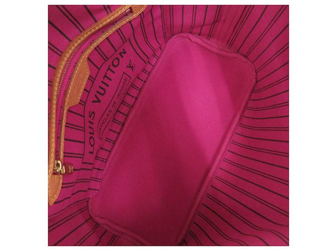 Borsa Louis Vuitton Neverfull PM Marrone Rosa Monogramma - vista 5
