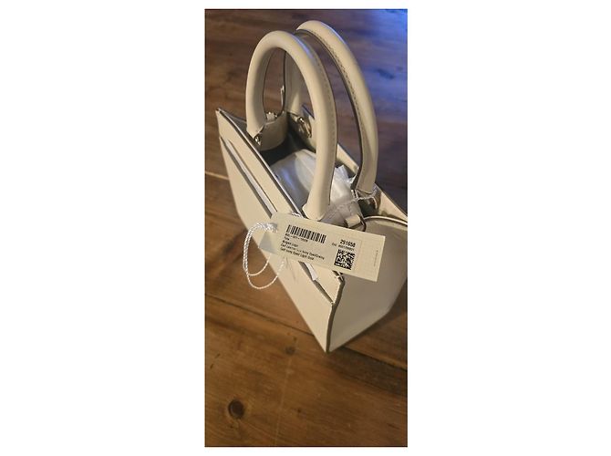 Pochette Bulgari in pelle beige - vista 2