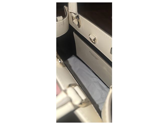 Pochette Bulgari in pelle beige - vista 4