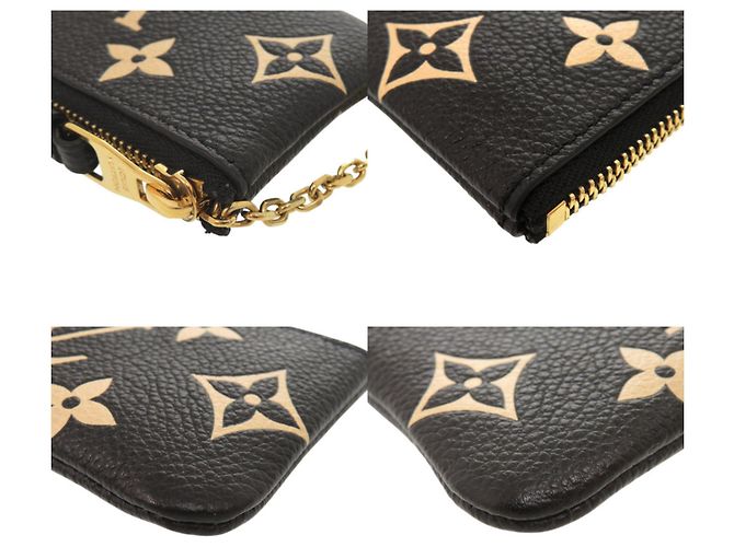 Monedero de cuero Monogram Empreinte Louis Vuitton Negro - vista 3