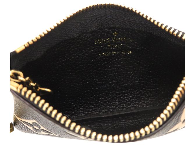 Monedero de cuero Monogram Empreinte Louis Vuitton Negro - vista 4