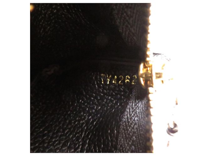 Monedero de cuero Monogram Empreinte Louis Vuitton Negro - vista 6