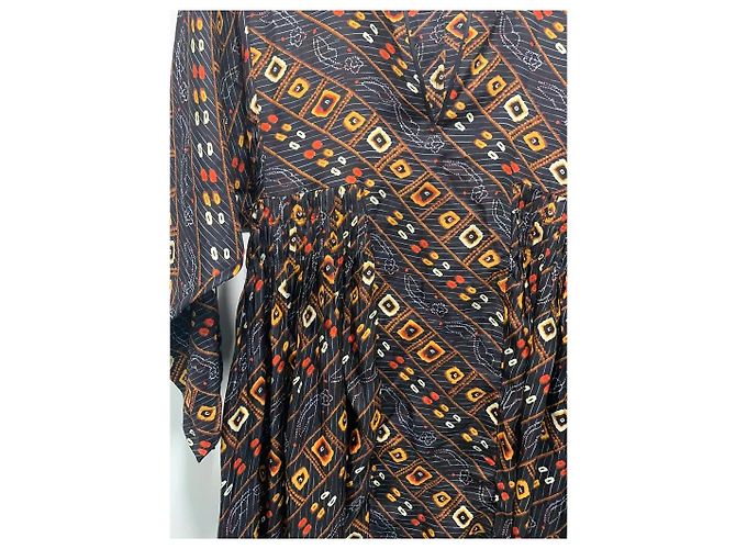 Isabel Marant Tizy Seidenmaxikleid mit Print Mehrfarben - Ansicht 2