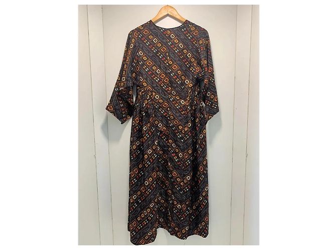 Isabel Marant Tizy Seidenmaxikleid mit Print Mehrfarben - Ansicht 5