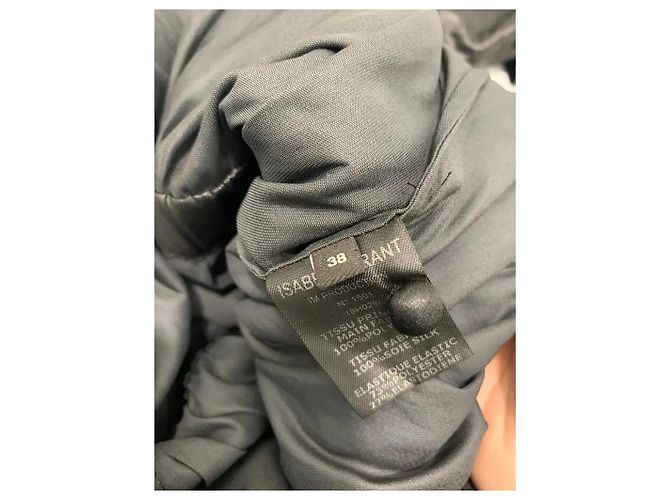 Isabel Marant Soya Mini Kleid aus schwarzer Seide - Ansicht 6