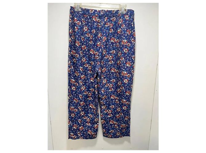 Completo pantalone Isabel Marant in seta blu Blu navy - vista 11