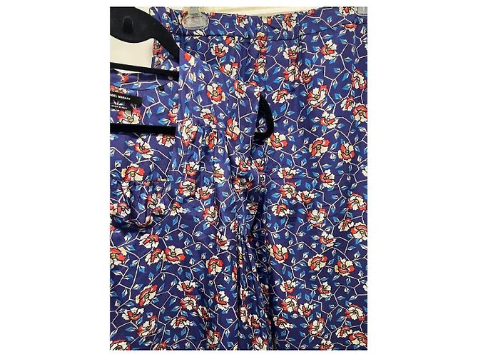 Completo pantalone Isabel Marant in seta blu Blu navy - vista 13