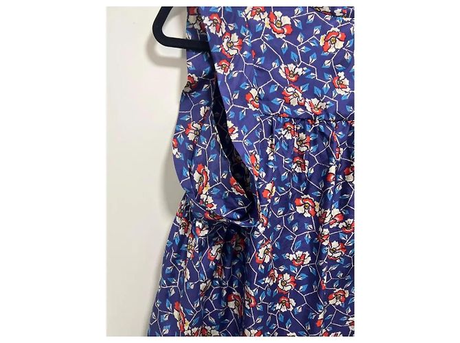 Completo pantalone Isabel Marant in seta blu Blu navy - vista 5