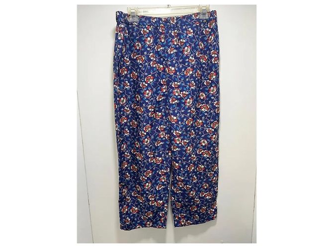 Completo pantalone Isabel Marant in seta blu Blu navy - vista 9