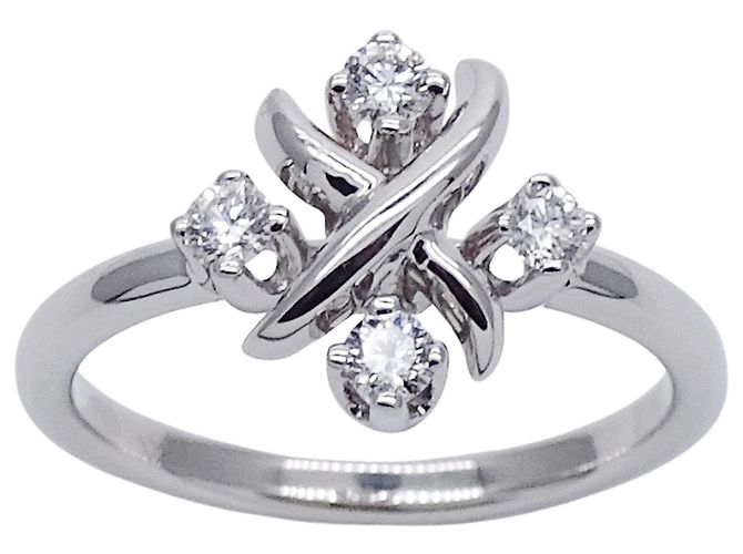 Platin-Diamant-Bandring Tiffany & Co. Silber - Ansicht 2
