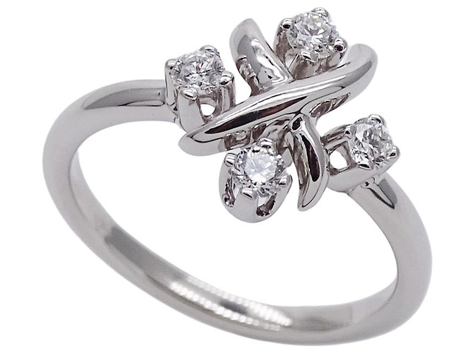 Platin-Diamant-Bandring Tiffany & Co. Silber - Ansicht 4