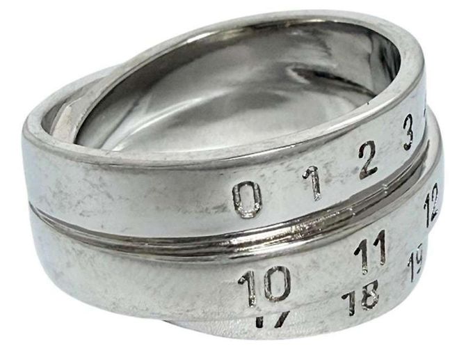 Maison Martin Margiela Anello Numerico Triplo Logo da Uomo Maison Margiela - vista 4