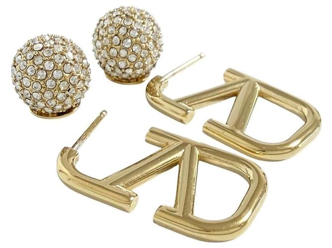 Pendientes Valentino Mujer V Logo Signature - Bola de Cristal - vista 3