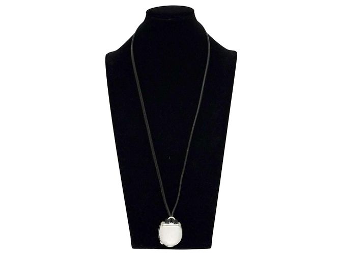 Hermès Collana Pendente Unisex Lanieres Porta Pillole Hermes Argento - vista 10