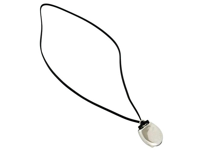 Hermès Collana Pendente Unisex Lanieres Porta Pillole Hermes Argento - vista 2