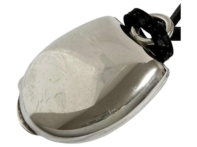 Hermès Collana Pendente Unisex Lanieres Porta Pillole Hermes Argento - vista 3