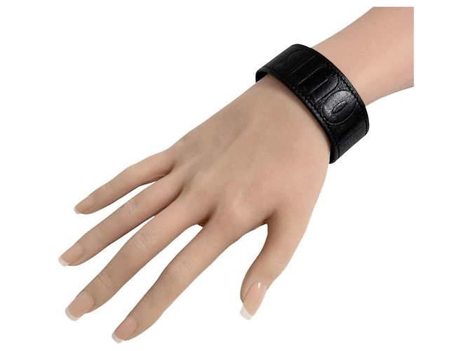 Bracciale largo con charm da uomo Louis Vuitton Nero - vista 10