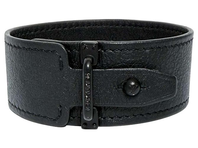 Bracciale largo con charm da uomo Louis Vuitton Nero - vista 2