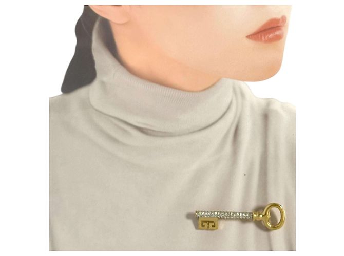 Metall- und Strassbrosche von Givenchy - Ansicht 10