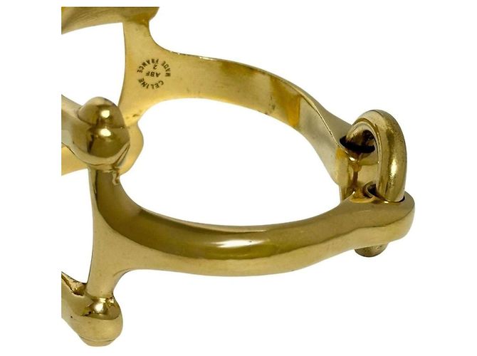 Céline Bracciale in metallo dorato con morsetto Celine - vista 4
