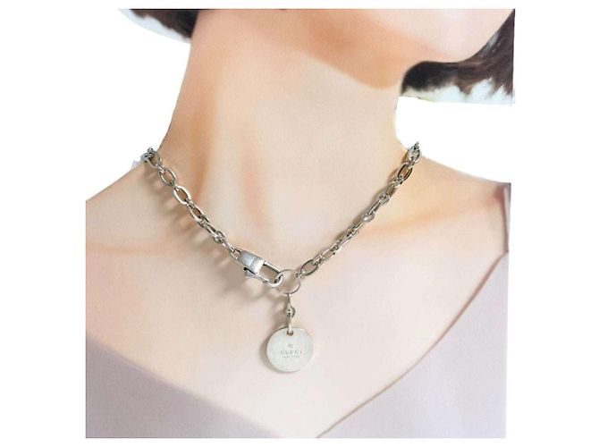 Collana con Pendente in Argento Sterling Gucci - vista 10