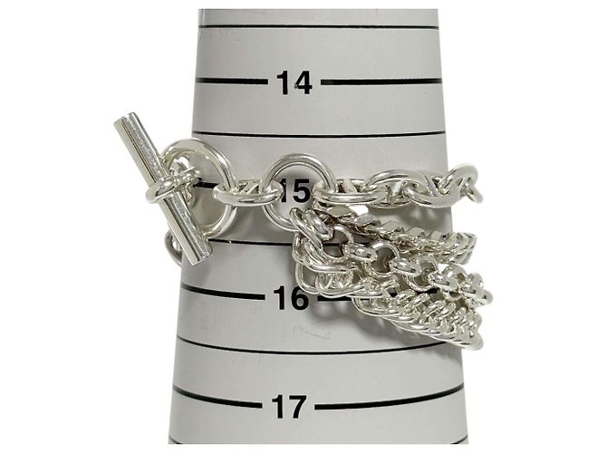 Hermès Bracciale Charm Donna Hermes Chaine d'Ancre Etcetera SH 925 - vista 8
